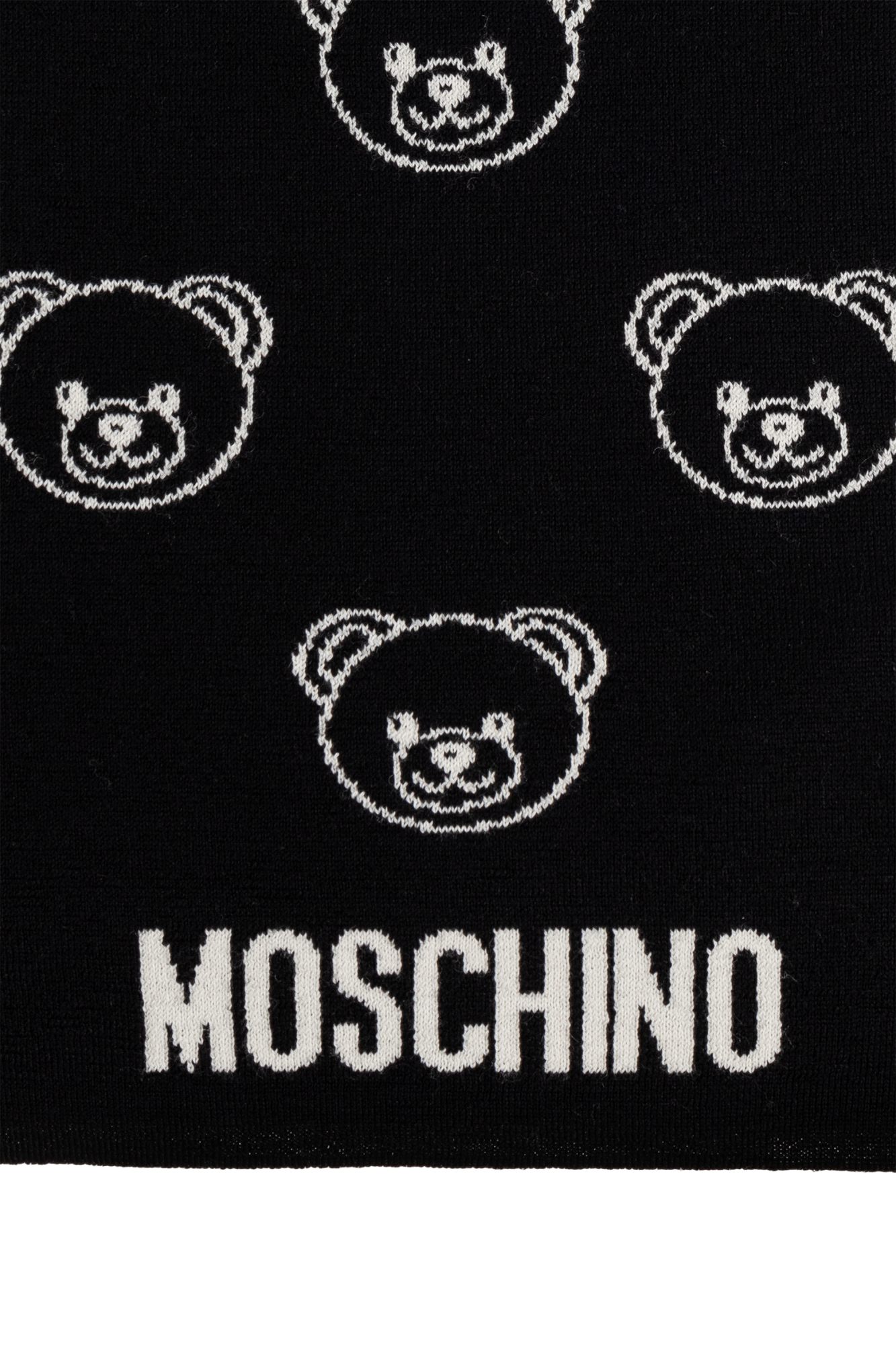 Moschino Scarf with a characteristic teddy bear motif